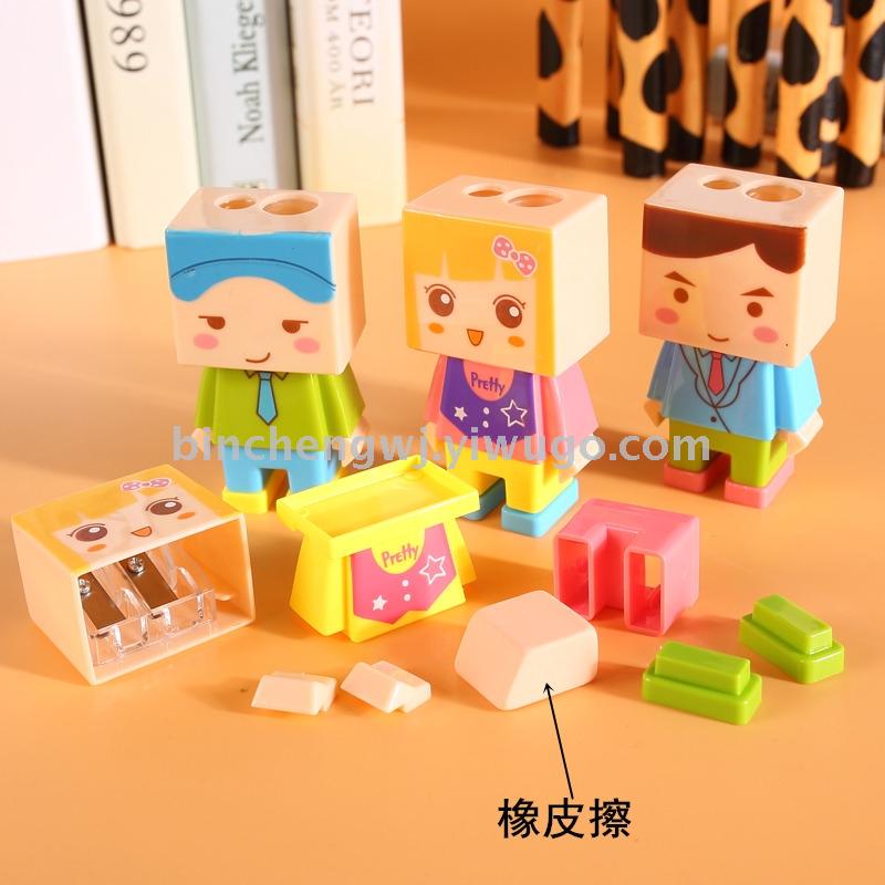  DIY Assembled Pencil sharpener Assembling doll pencil sharpener Sharpener student pencil sharpener stationery