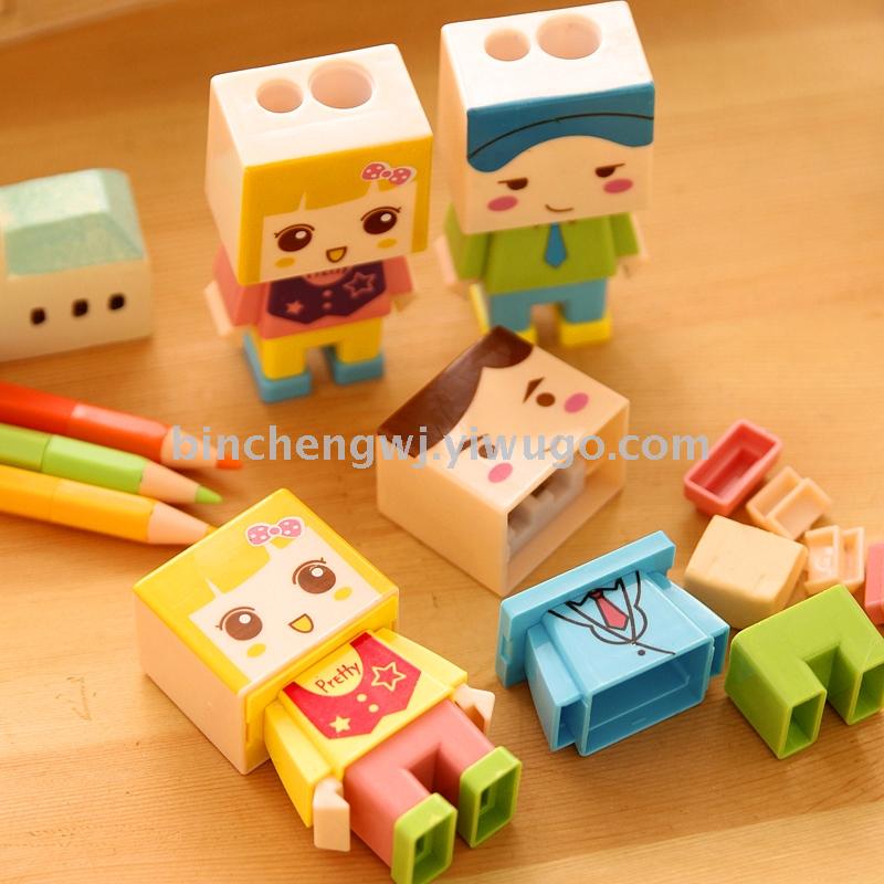  DIY Assembled Pencil sharpener Assembling doll pencil sharpener Sharpener student pencil sharpener stationery