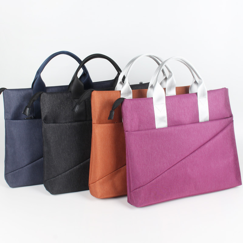 Casual Business Briefcase Handbag Men&#039;s and Women&#039;s Conference Information Bag A4 File Package Factory Direct Supply Batch Can Be Customized