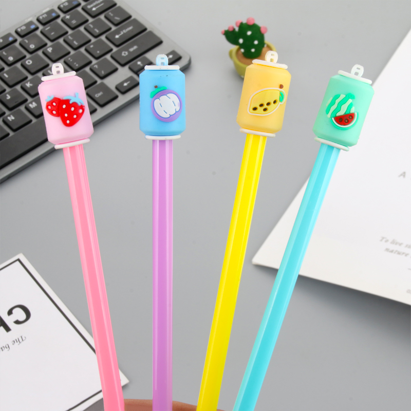 Elementary School Student Gift Present Creative Cans Small Clear Gel Pen Water-Based Paint Pen Black Signature Pen