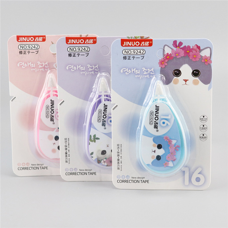 In Stock Wholesale Cat Correction Tape Cartoon Correction Tape Mini Correction Sticker Correction Tape Students' Office Stationery Gift