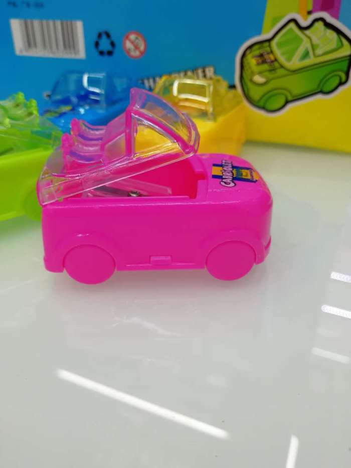Stationery creative car shape pencil sharpener cartoon double - hole pencil sharpener. Stationery creative car shape pencil sharpener cartoon double - hole pencil sharpener.