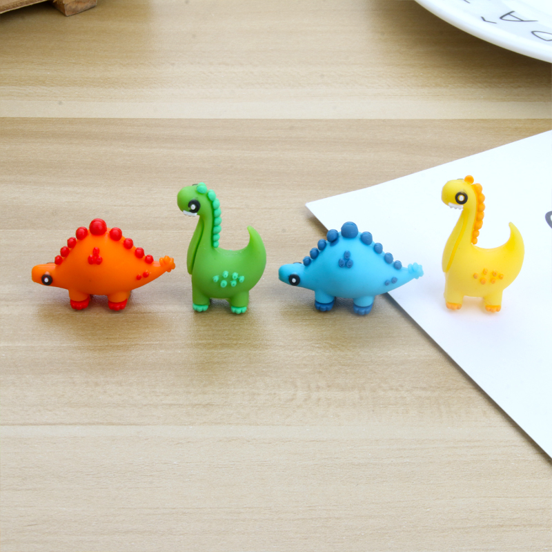 Creative Cartoon Animal Dinosaur Gel Pen Cute Learning Stationery Water-Based Paint Pen Syringe Black Office Signature Pen