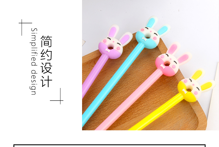 Creative Stationery Rabbit Jun Gel Pen Cute Cartoon Long Ears Rabbit Student Ball Pen Black Rabbit Office Signature Pen Creative Stationery Rabbit Jun Gel Pen Cute Cartoon Long Ears Rabbit Student Ball Pen Black Rabbit Office Signature Pen