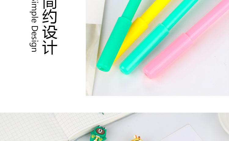 Japanese and Korean Simple New Creative Animal Coat Bear 0.5mm Black Gel Pen Student Studying Stationery Wholesale