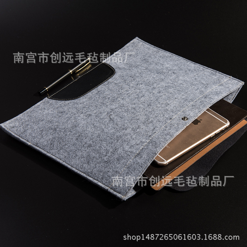 Minimalist A4 Felt Paper Bags Business Document Package Information Bag Document Bag Examination Bag Folder Office Supplies