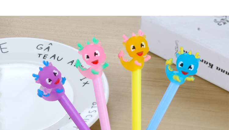 Japanese and Korean Creative New Simple Fresh Little Dragon Black 0.5mm Gel Pen Learning Stationery Wholesale Customizable Japanese and Korean Creative New Simple Fresh Little Dragon Black 0.5mm Gel Pen Learning Stationery Wholesale Customizable