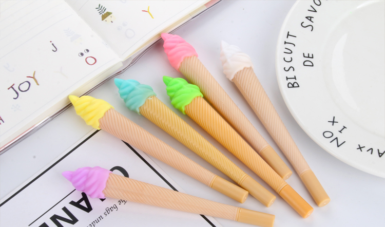Japanese and Korean Creative New Ice Cream Cone Gel Pen Cute Fashion Creative Pen Signature Pen Student Writing Supplies Japanese and Korean Creative New Ice Cream Cone Gel Pen Cute Fashion Creative Pen Signature Pen Student Writing Supplies