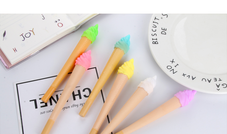 Japanese and Korean Creative New Ice Cream Cone Gel Pen Cute Fashion Creative Pen Signature Pen Student Writing Supplies Japanese and Korean Creative New Ice Cream Cone Gel Pen Cute Fashion Creative Pen Signature Pen Student Writing Supplies