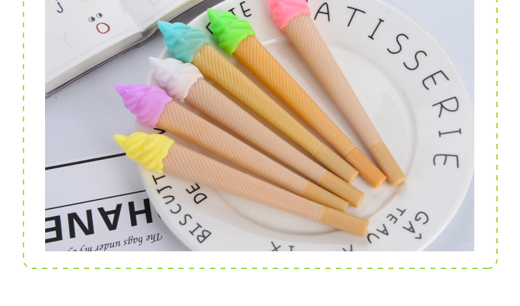 Japanese and Korean Creative New Ice Cream Cone Gel Pen Cute Fashion Creative Pen Signature Pen Student Writing Supplies Japanese and Korean Creative New Ice Cream Cone Gel Pen Cute Fashion Creative Pen Signature Pen Student Writing Supplies