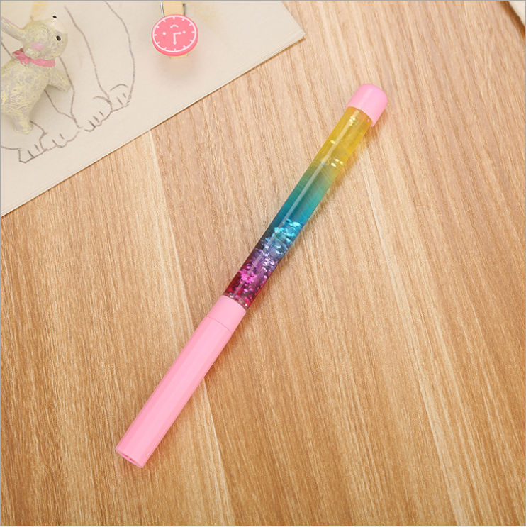 Creative Gel Pen Factory Direct Sales Water-Based Paint Pen TikTok Same Style Colorful Magic Stick Crystal Liquid Quicksand Fairy Pen