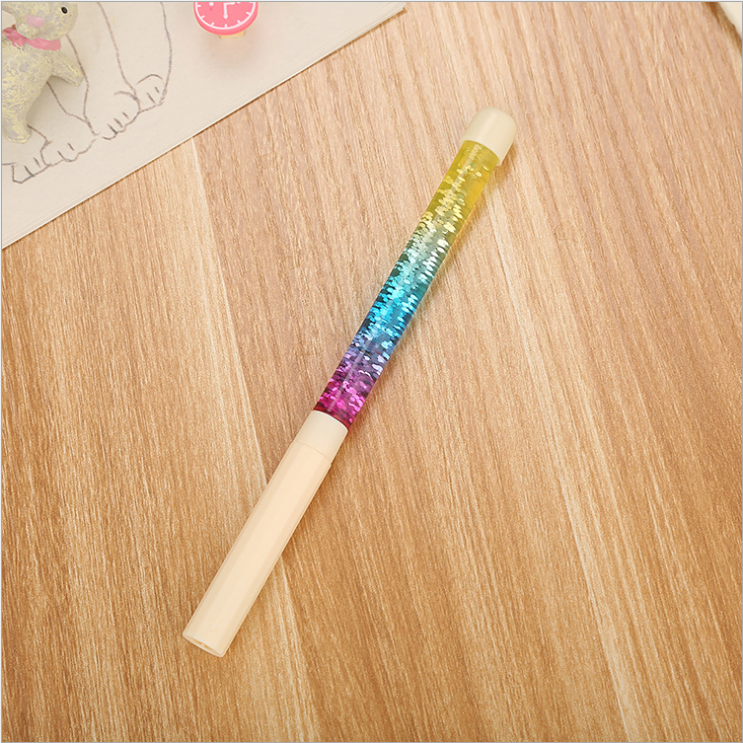 Creative Gel Pen Factory Direct Sales Water-Based Paint Pen TikTok Same Style Colorful Magic Stick Crystal Liquid Quicksand Fairy Pen
