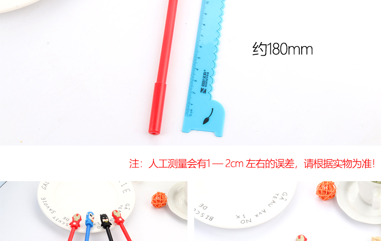 Korean Creative Cartoon Cute Marvel Heroes Gel Pen Black Gel Ink Pen Student Stationery Signature Pen Custom Logo Korean Creative Cartoon Cute Marvel Heroes Gel Pen Black Gel Ink Pen Student Stationery Signature Pen Custom Logo