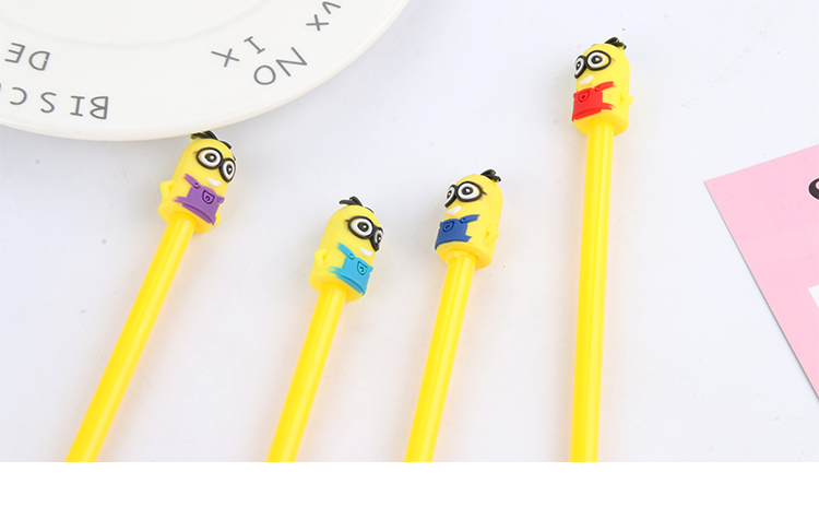 Cartoon Minions Gel Pen Creative Stationery Cute Student Ball Pen Office Supplies Black Signature Pen Wholesale Cartoon Minions Gel Pen Creative Stationery Cute Student Ball Pen Office Supplies Black Signature Pen Wholesale