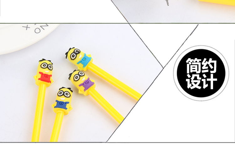 Cartoon Minions Gel Pen Creative Stationery Cute Student Ball Pen Office Supplies Black Signature Pen Wholesale Cartoon Minions Gel Pen Creative Stationery Cute Student Ball Pen Office Supplies Black Signature Pen Wholesale
