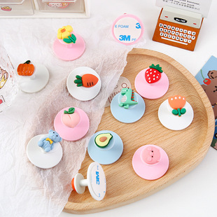 Creative Stationery Cartoon Tape Measure Cute Portable Fan 1.5M Feet Double Specification Measuring Tape Measuring Three Circumference Small Tape Measure