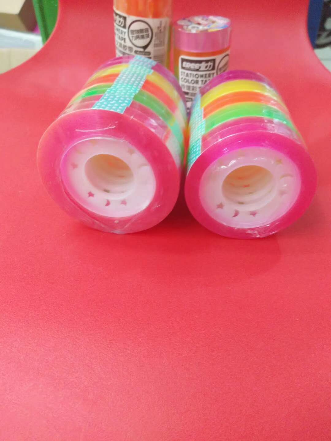 OPP adhesive tape color stationery adhesive tape 0.8X50 skin color adhesive tape 
