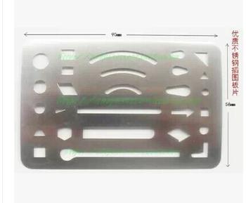Stainless steel sheet construction mechanical drawing illustrations a template test design ruler drawing tool