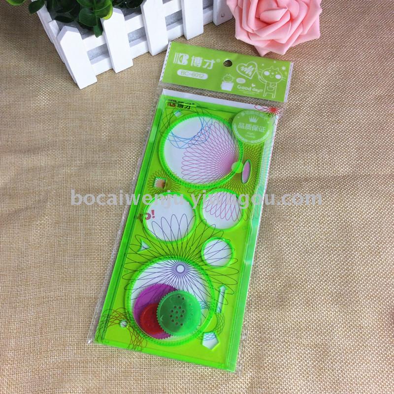 Bocai High Quality Best Selling Spirograph Factory Direct Sales 20cm Template Ruler Spirograph Bocai High Quality Best Selling Spirograph Factory Direct Sales 20cm Template Ruler Spirograph