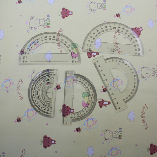 Protractor semi-circle Protractor ruler Ruler plastic stationery wholesale stationery manufacturers