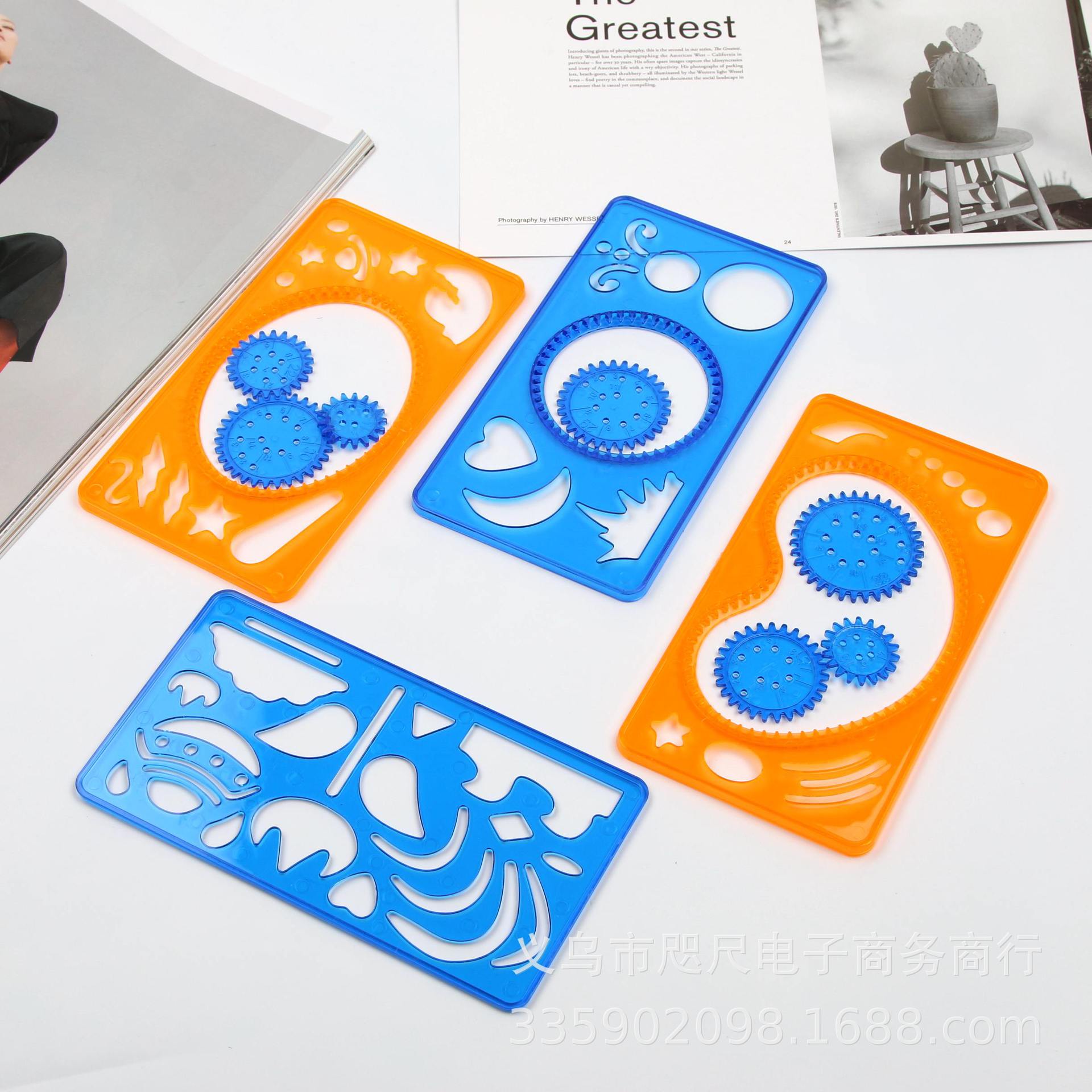 Wanhua ruler multifunctional drawing template ruler creative apple stationery wholesale children gifts Wanhua ruler multifunctional drawing template ruler creative apple stationery wholesale children gifts