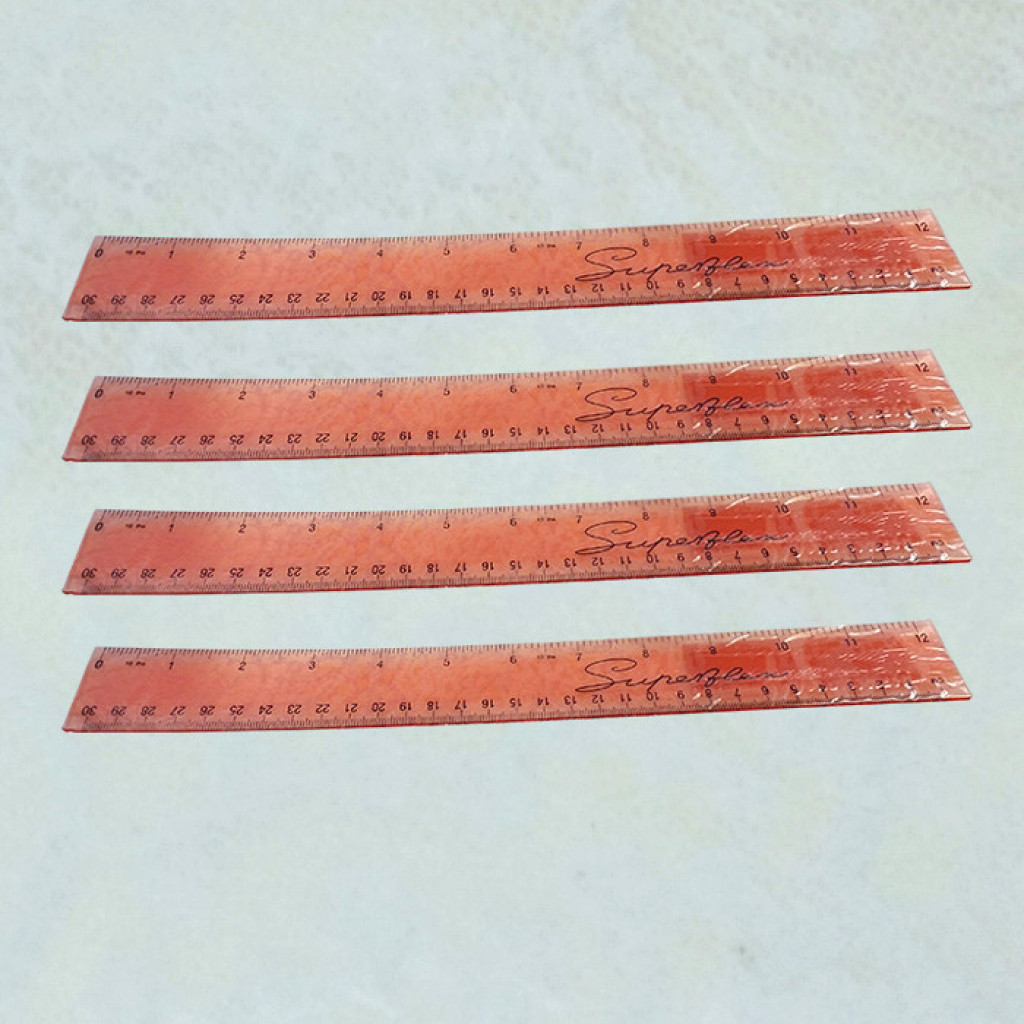 stationery  The ruler 8102 sided high color transparent tape continuous scale ruler