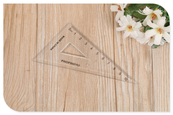 Student stationery plastic ruler triangle ruler set student stationery
