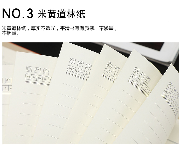 Products in Stock New Leather Surface Notepad A5 Tri-Fold Loose-Leaf Notebook Pack Business Office Diary Customized Logo