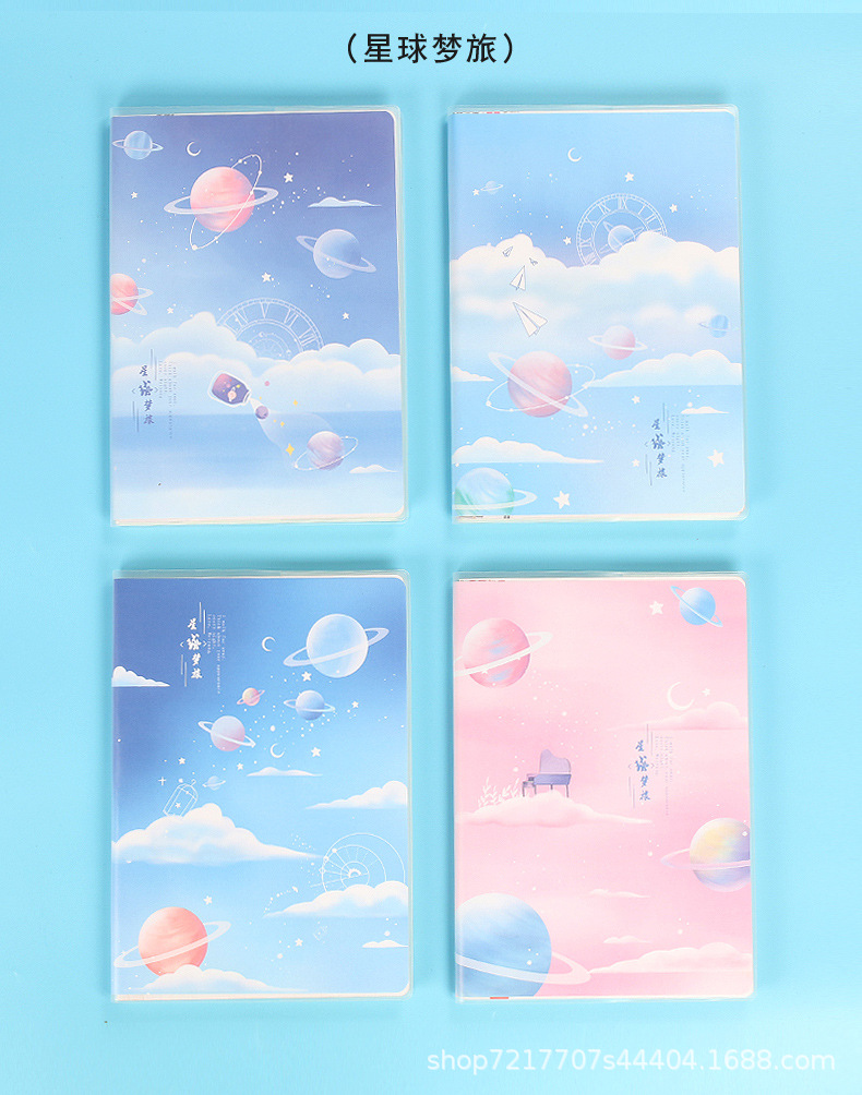 B5a5 Notebook Wholesale Soft Leather Simple Student Good-looking Cartoon Cute Creative Accounting Notes Plastic Cover Notebook