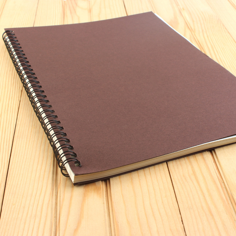 Notepad A4 Student Loose-Leaf Notebook Coil Diary B5 Exercise Book 16 Open Office Stationery Kraft Paper