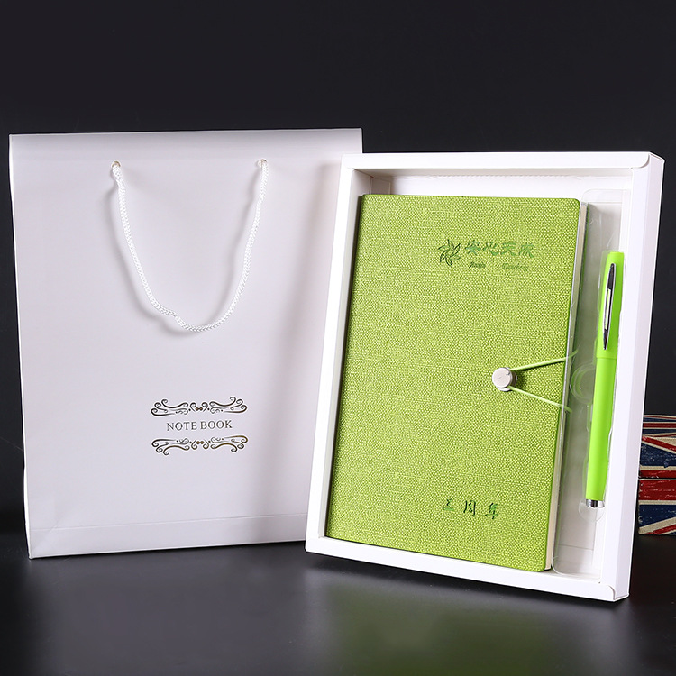 Creative Notepad Gift Set Business Office PU Leather Notebook Fixing Buckle Student Diary Book