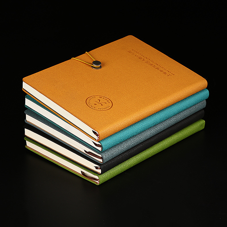 Creative Notepad Gift Set Business Office PU Leather Notebook Fixing Buckle Student Diary Book