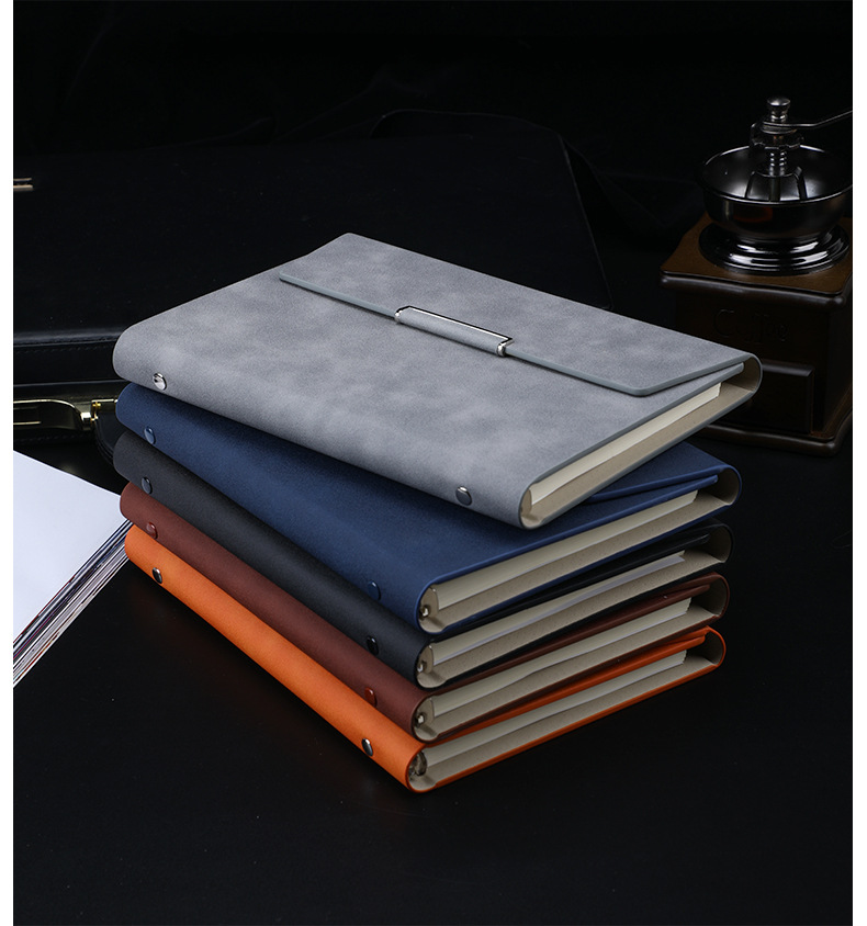 Customized Business A5 Tri-Fold Loose-Leaf Notebook Customized Notebook Gift Set Notepad Customizable Logo