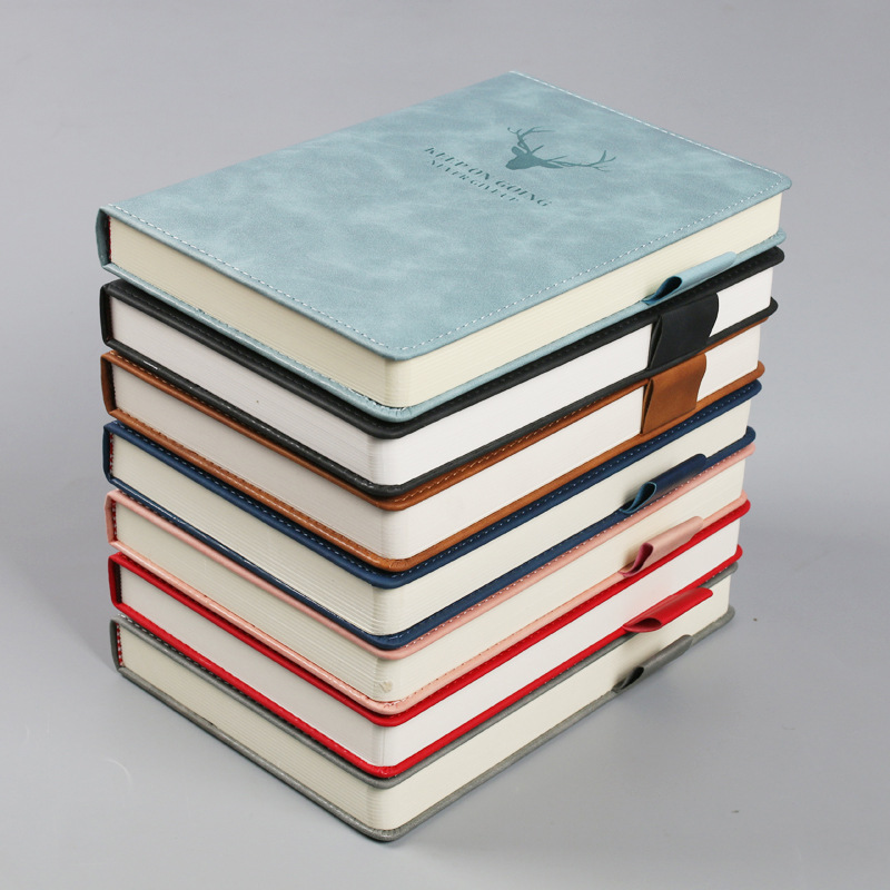 Thickened A5 Deer Head Fashion Notebook Notepad Hard Cover Notebook Business Laptop Logo Can Be Added