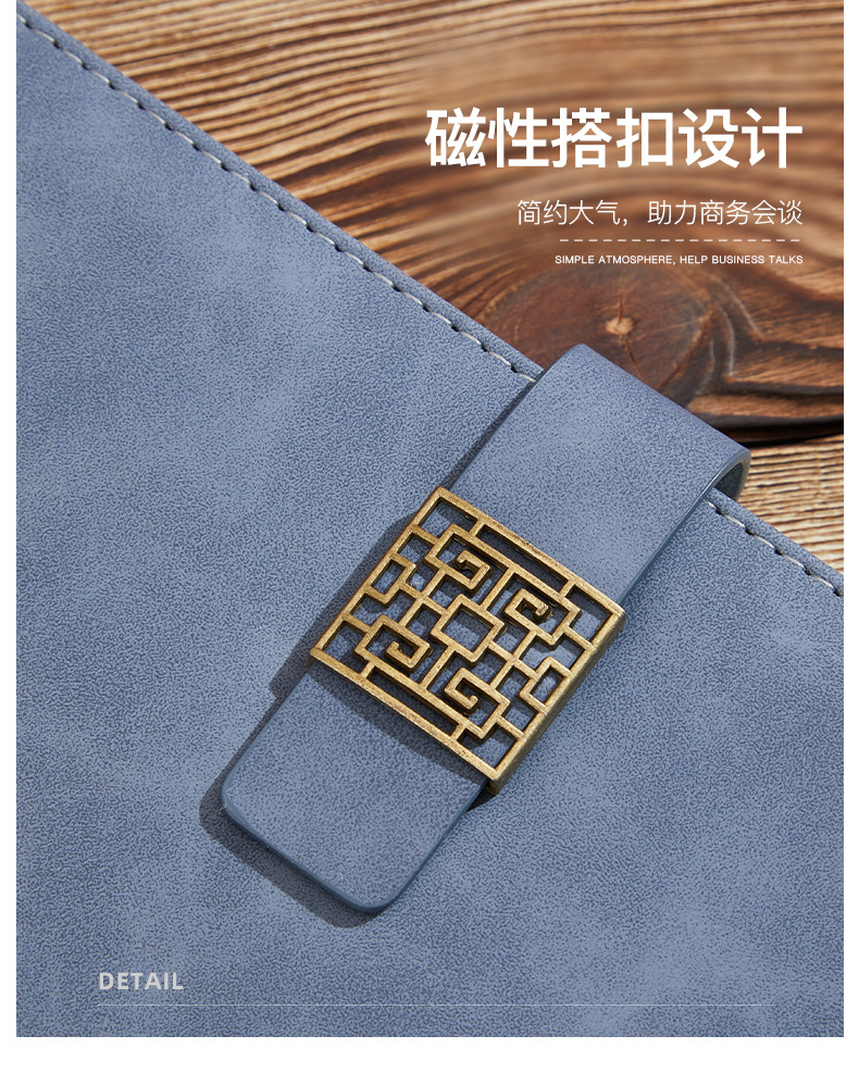 Retro Business Notebook A5 Custom Logo Notepad Set Creative Simple Office Diary Book Journal Notebook