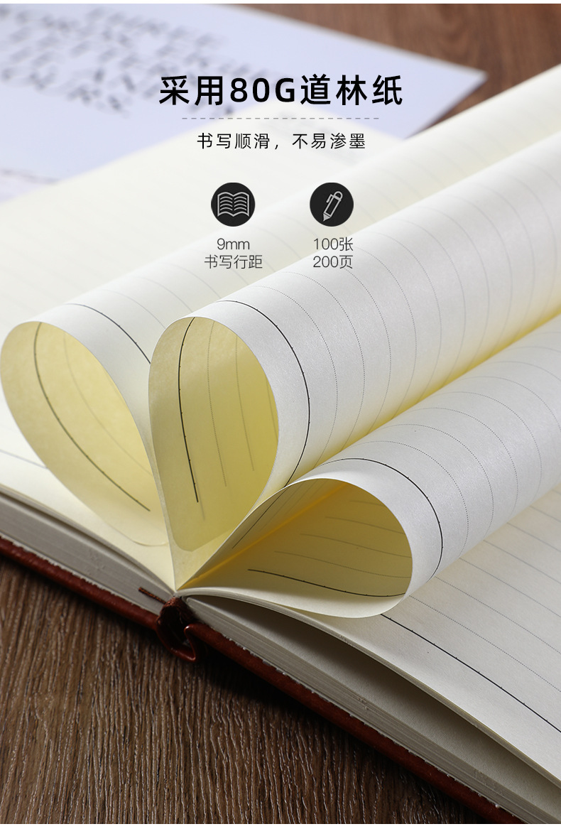 A5 Notebook Custom Business Gift Set Notepad Imitated Leather Notebook Custom Logo