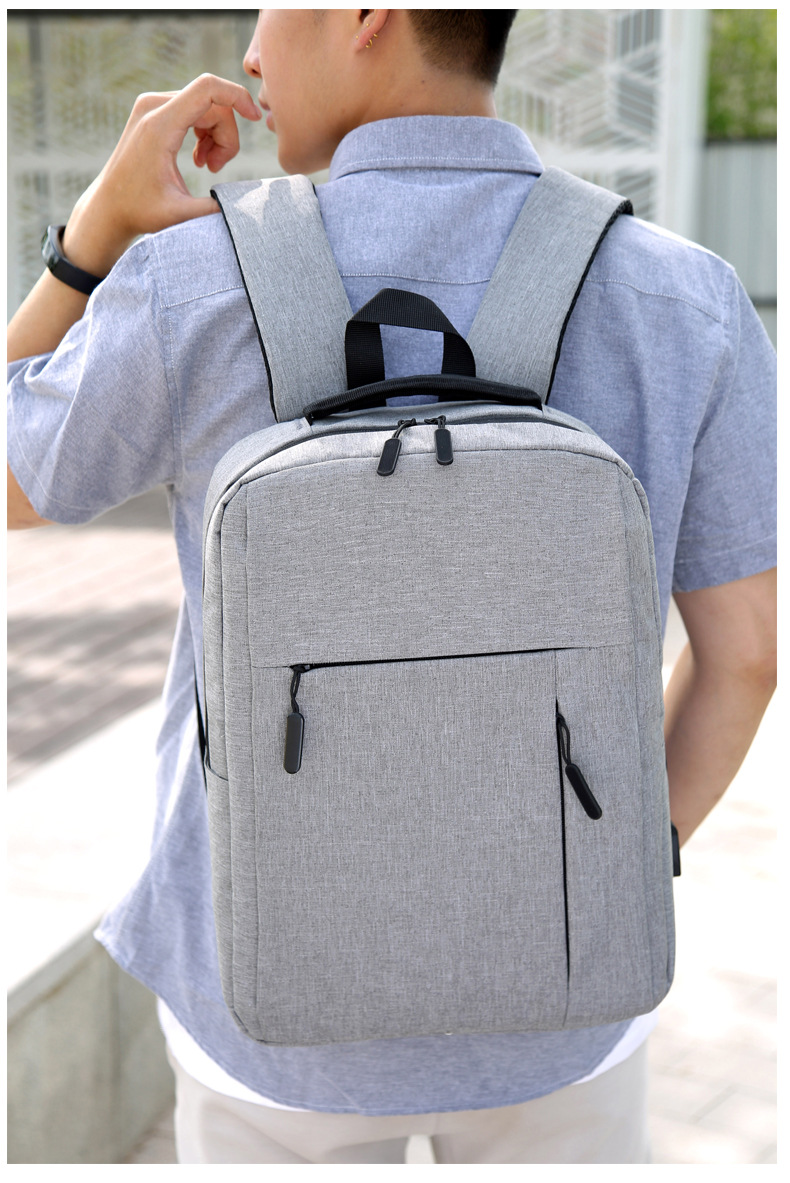 Cross-Border Supply Logo Customizable USB Backpack Casual Business Men's Bag Notebook Backpack One Piece Dropshipping Cross-Border Supply Logo Customizable USB Backpack Casual Business Men's Bag Notebook Backpack One Piece Dropshipping