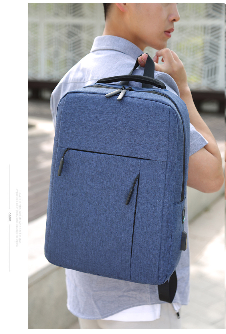 Cross-Border Supply Logo Customizable USB Backpack Casual Business Men's Bag Notebook Backpack One Piece Dropshipping Cross-Border Supply Logo Customizable USB Backpack Casual Business Men's Bag Notebook Backpack One Piece Dropshipping
