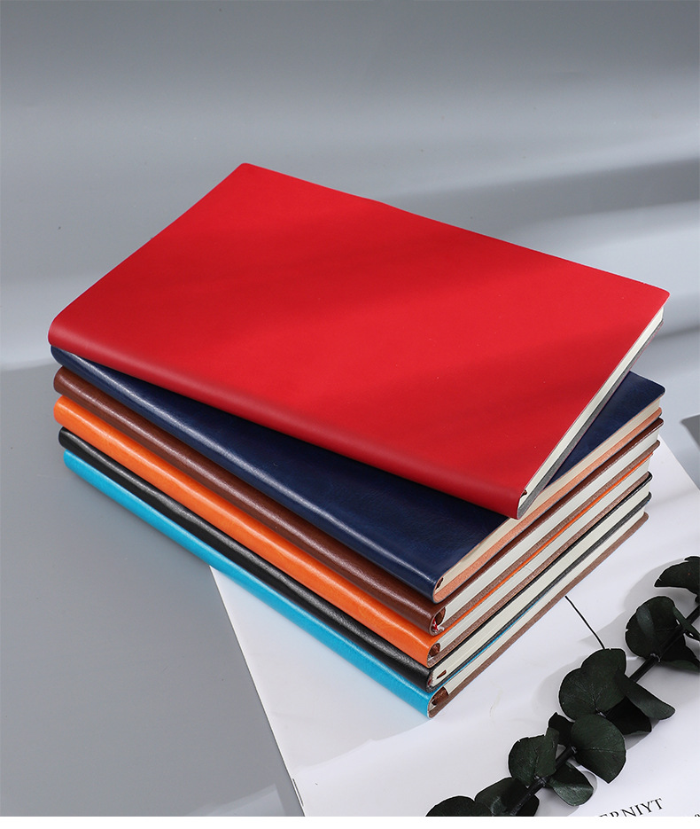 Customized Enterprise B5 Business Stationery Notebook Set Journal Book Soft Leather Sheepskin A5 Notebook Customized Logo