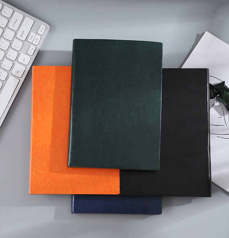 Customized Enterprise B5 Business Stationery Notebook Set Journal Book Soft Leather Sheepskin A5 Notebook Customized Logo