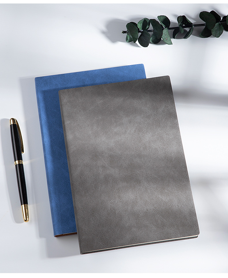 Customized Enterprise B5 Business Stationery Notebook Set Journal Book Soft Leather Sheepskin A5 Notebook Customized Logo