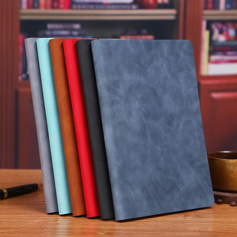 Business Soft Leather Notebook A5 Thick Notebook Office Meeting Notebook Sheepskin Feeling Journal Book Office Supplies Business Soft Leather Notebook A5 Thick Notebook Office Meeting Notebook Sheepskin Feeling Journal Book Office Supplies