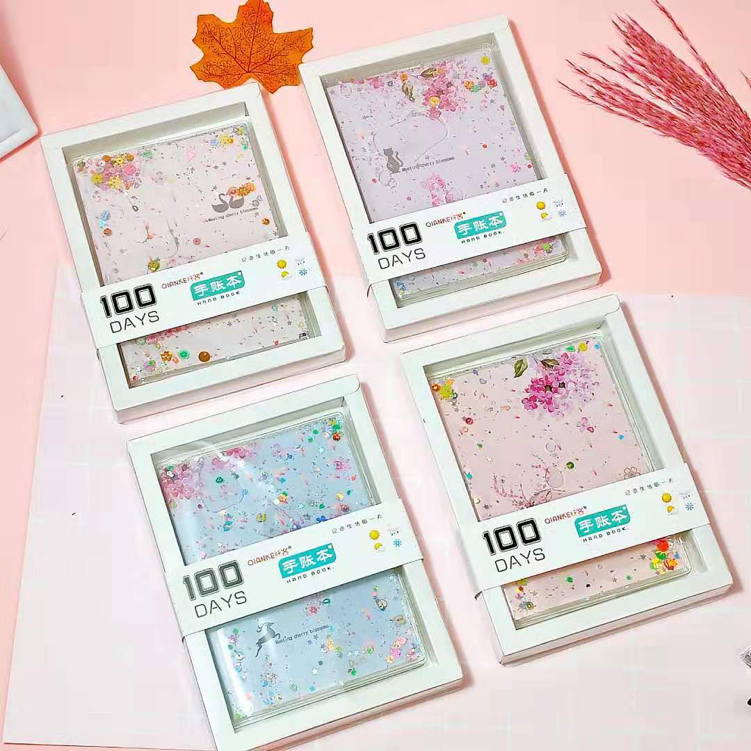 Creative Journal Book Notebook Quicksand Plastic Cover Notebook Student Stationery Diary Loose-Leaf Notebook Gift Wholesale Creative Journal Book Notebook Quicksand Plastic Cover Notebook Student Stationery Diary Loose-Leaf Notebook Gift Wholesale