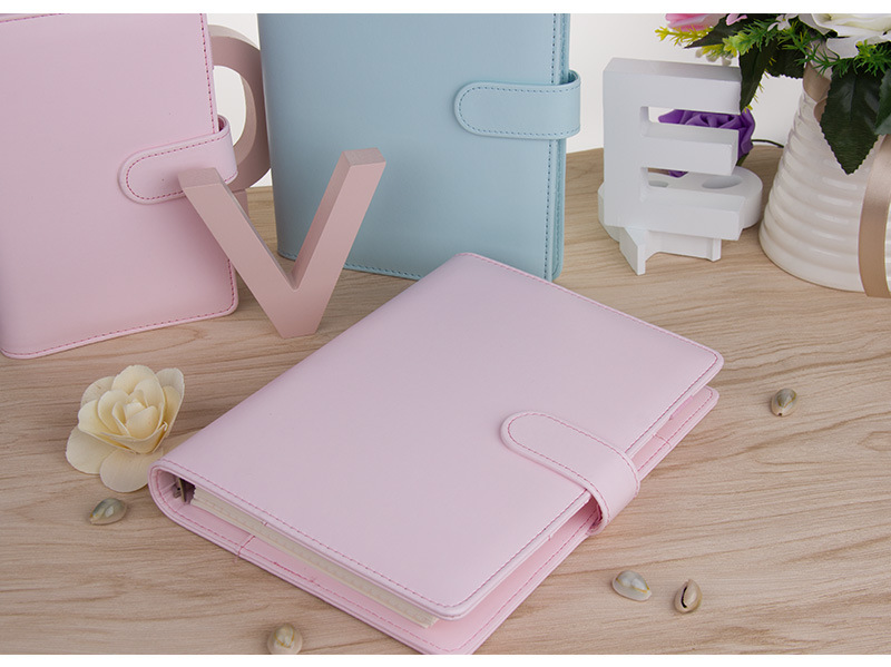 Korean Creative Journal Book Macaron Notepad Loose-Leaf Notebook Journal Book A5a6 Customizable Logo