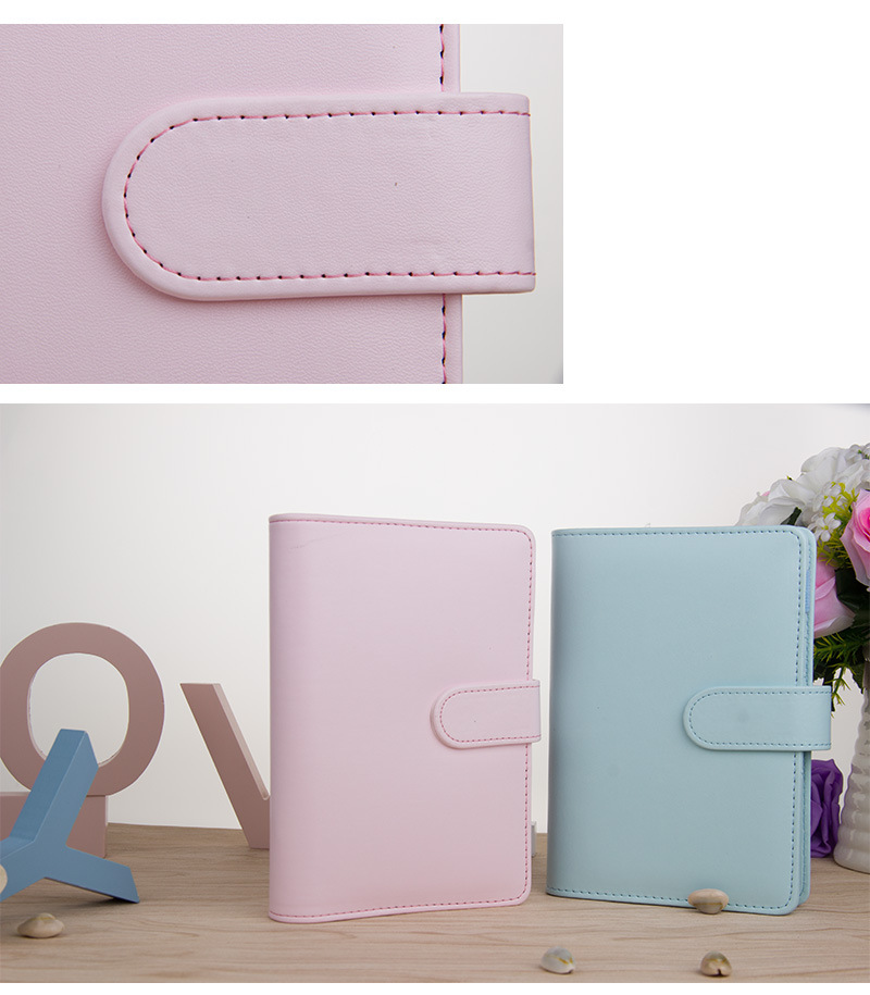Korean Creative Journal Book Macaron Notepad Loose-Leaf Notebook Journal Book A5a6 Customizable Logo