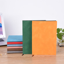 A5 Loose-Leaf Notebook Customized Business Notebook Notebook Leather Surface Three-Fold Loose-Leaf Notebook Pack Customized