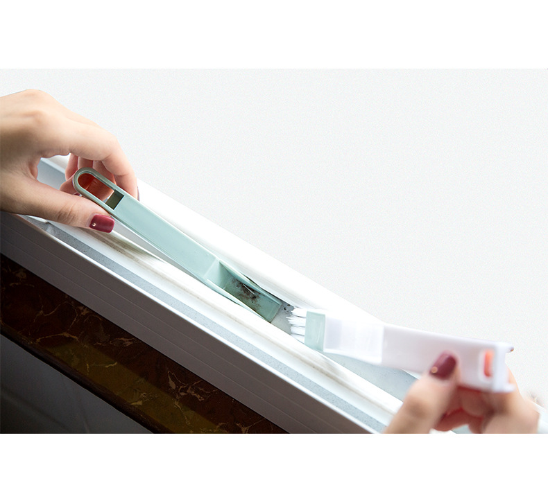 Window groove groove clean brush small brush with dustpan dead corner gap brush screen cleaning tool Window groove groove clean brush small brush with dustpan dead corner gap brush screen cleaning tool