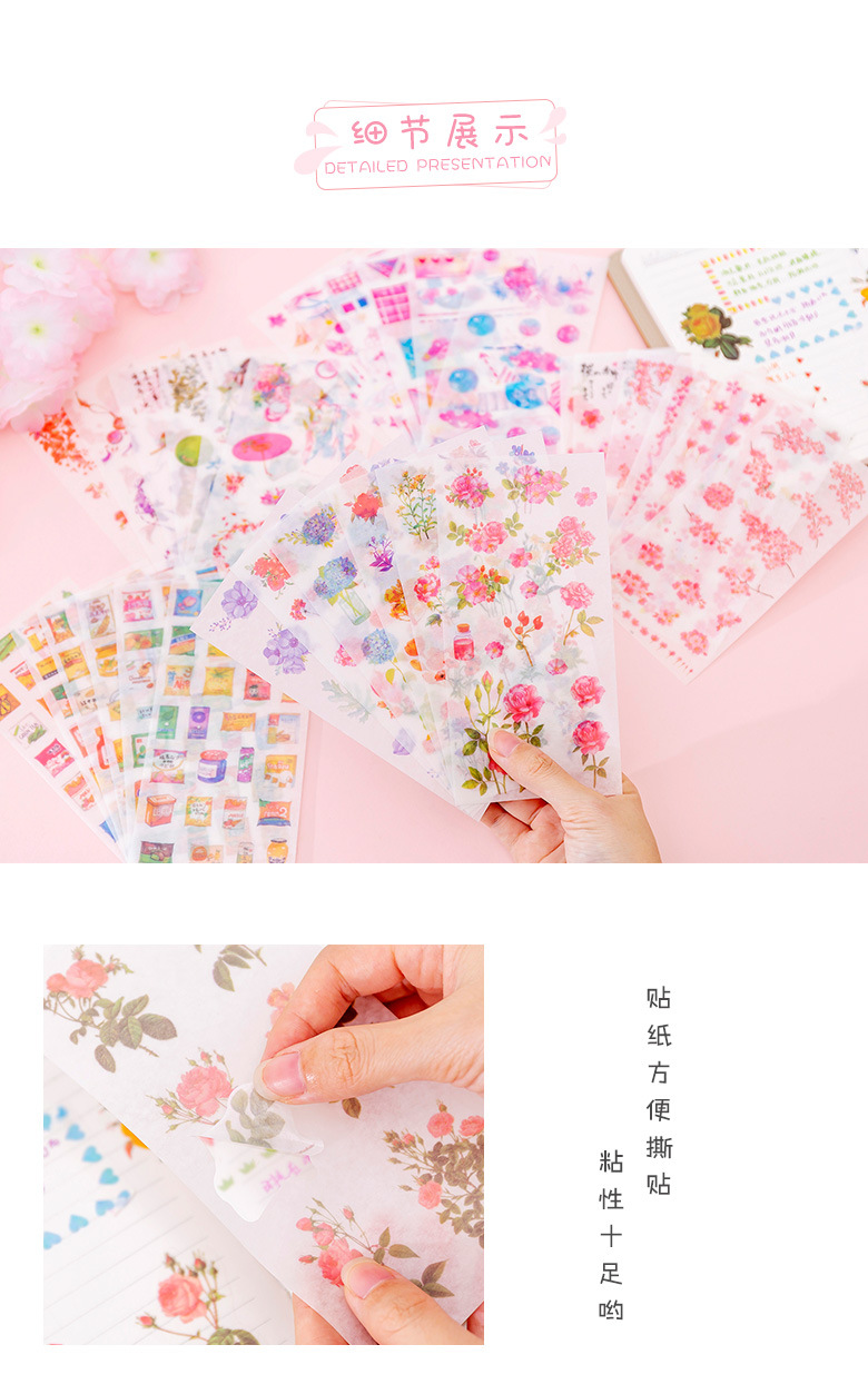 Fresh Cartoon Japanese Paper Notebook Material Stickers Creative DIY Mobile Phone Album Decoration Stickers Small Stickers 6 Pieces Fresh Cartoon Japanese Paper Notebook Material Stickers Creative DIY Mobile Phone Album Decoration Stickers Small Stickers 6 Pieces