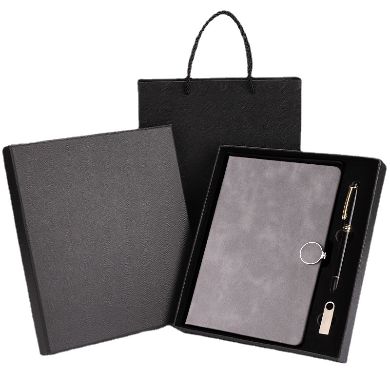 Business A5 Notebook Office Gift Simple Notepad Student Notebook Gift Set Printable Logo