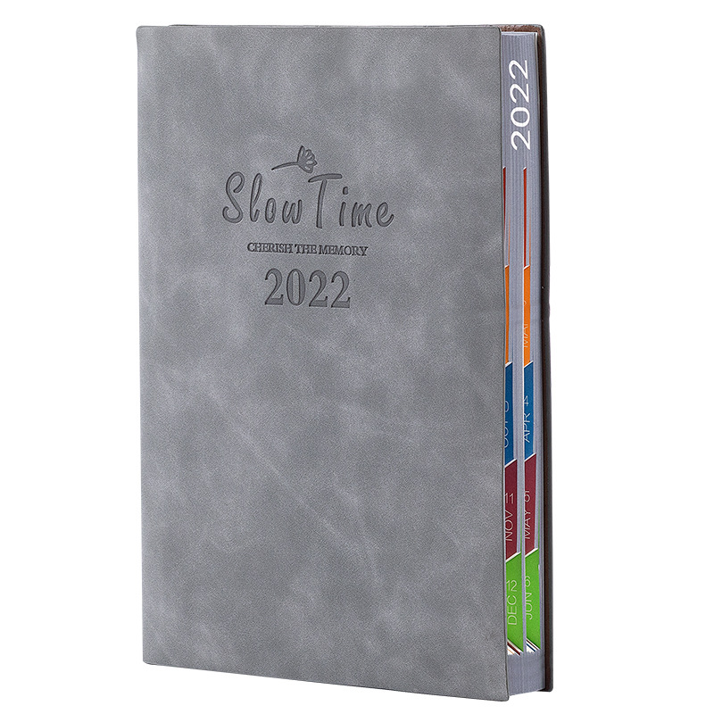 2022 Tiger Year Schedule Book 365 Days Soft Leather Notepad Time Management Plan Calendar Self-Discipline Notebook